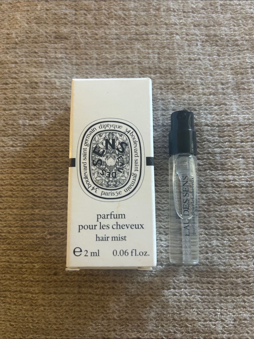 Diptyque 1-Mini Eau Des Sens Hair Mist 2 ml / Authentic / Made in France / NIB
